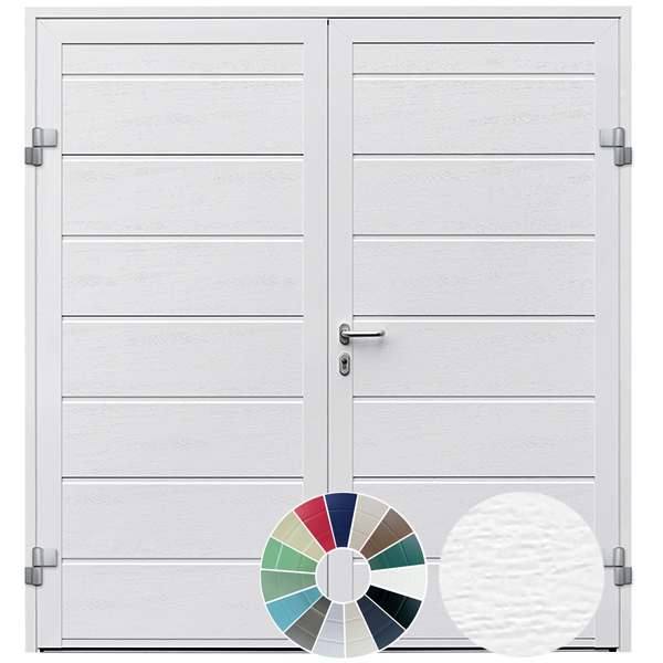 Hormann NT60 M Ribbed Horizontal Woodgrain (15 Colour Options) Buy