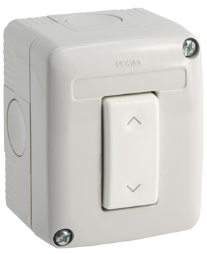 Wall mounted rocker switch