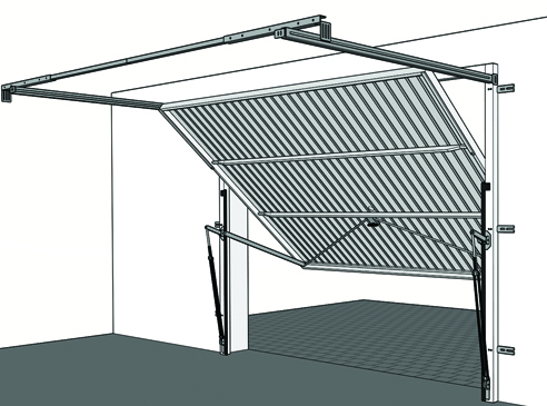 behind fitting - internal view - retractable door 