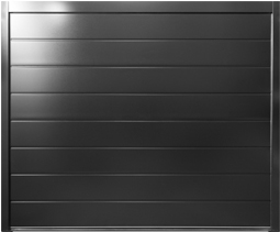 Carteck Sectional Door with Centre Ribbed design in Anthracite