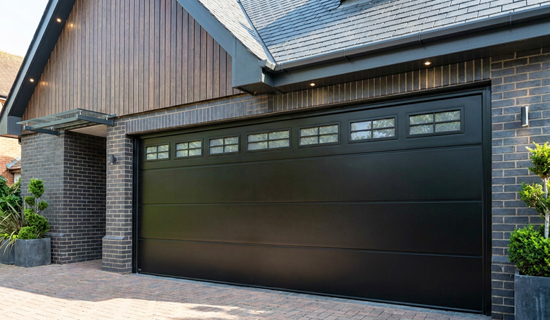 CarTeck sectional garage door with windows