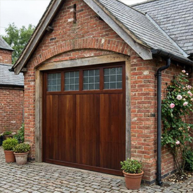 Cedar Derwent sectional garage door