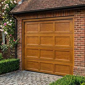 Cedar Hassop sectional garage door