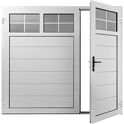 20mm Insulated Side Hinged Door, vertical Cetree rib Chester