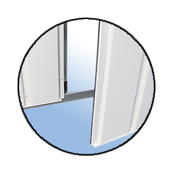 Single Skin, non-insulated Side Hinged Door
