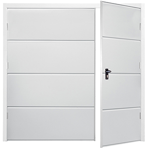 GDO Single Skin door in Wide Rib Horizontal design