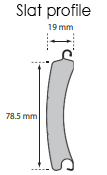 77mm Slat Profile
