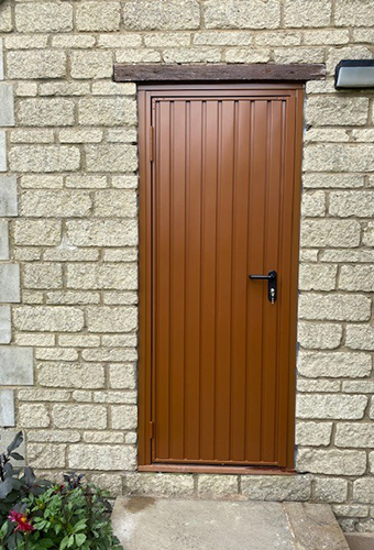 Steel Pedestrian Doors Hormann, External Wooden Garage Side Door