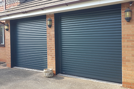 Roller shutter garage door