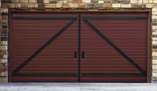 Ryterna retro style sectional garage door