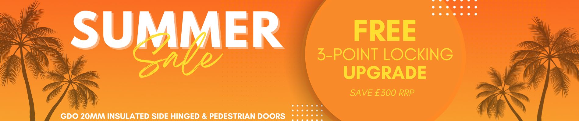Free 3-point locking upgrade on 20mm Insulated Doors