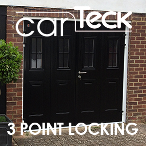 Carteck Insulated Side Hinged Doors - Specified with 3 point hook locking upgrade
