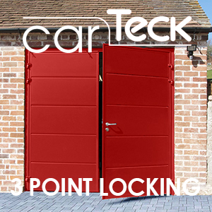 Carteck Insulated Side Hinged Doors - Specified with 3 point hook locking upgrade