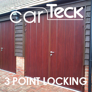 Carteck Insulated Side Hinged Doors - Specified with 3 point hook locking upgrade