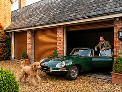 SeceuroGlide roller garage doors rise vertically