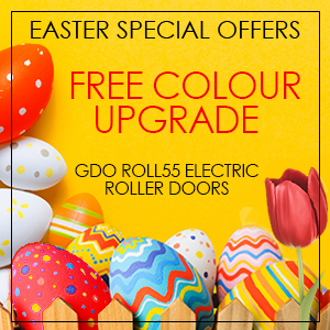 EASTER OFFERS - Free Colour Upgrade on GDO Roll55 Roller Doors