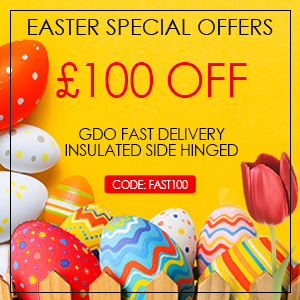 EASTER OFFERS - £100 Off GDO FAST Delivery Insulated Side Hinged Doors