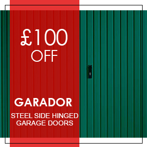 SUPER SPRING OFFER!  £100 Off Garador Steel Side Hinged Garage Doors